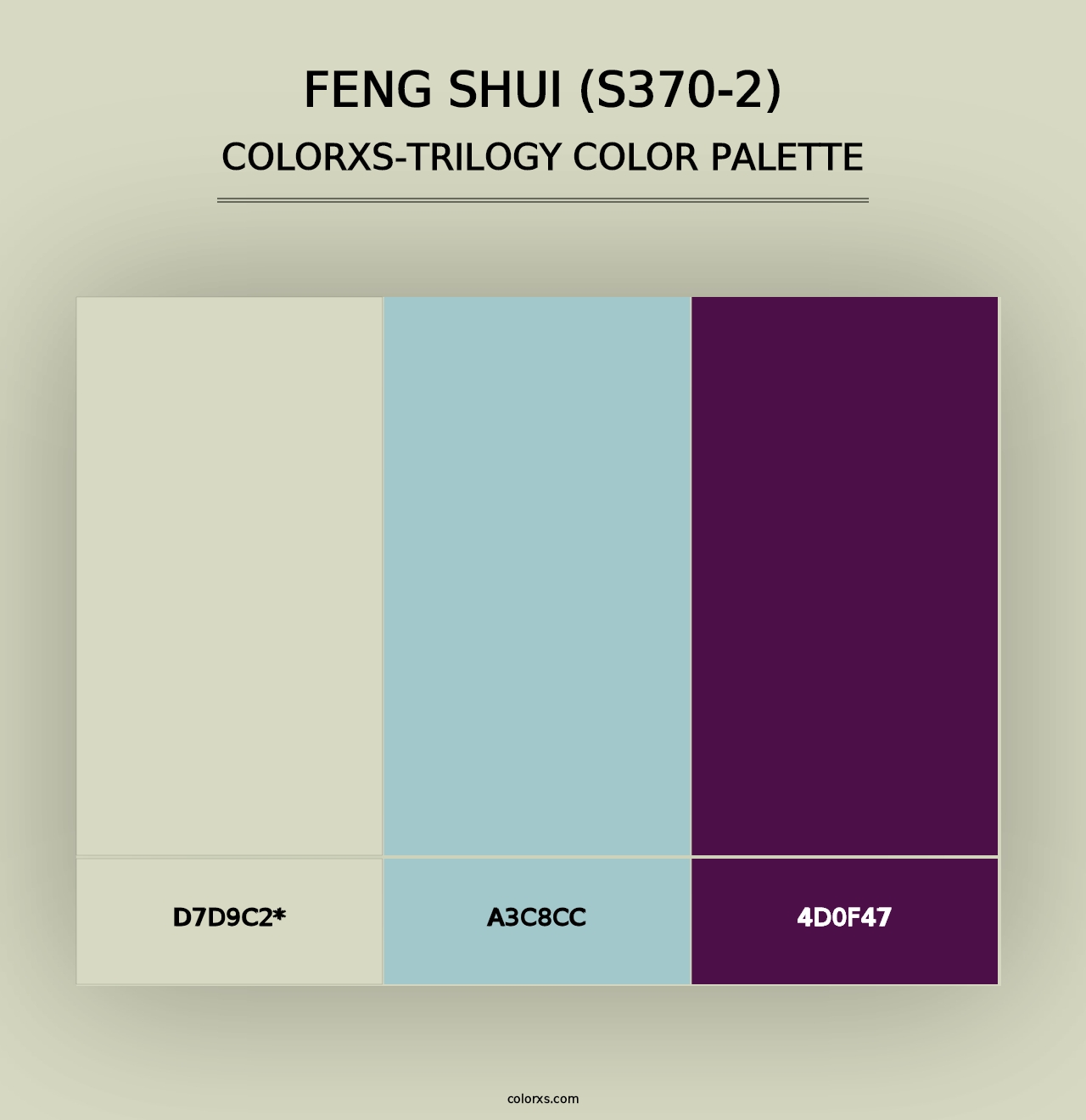 Feng Shui (S370-2) - Colorxs Trilogy Palette