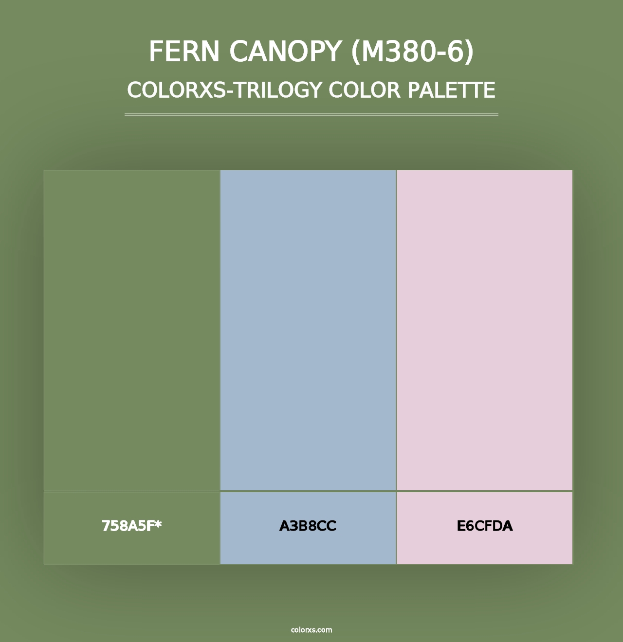 Fern Canopy (M380-6) - Colorxs Trilogy Palette