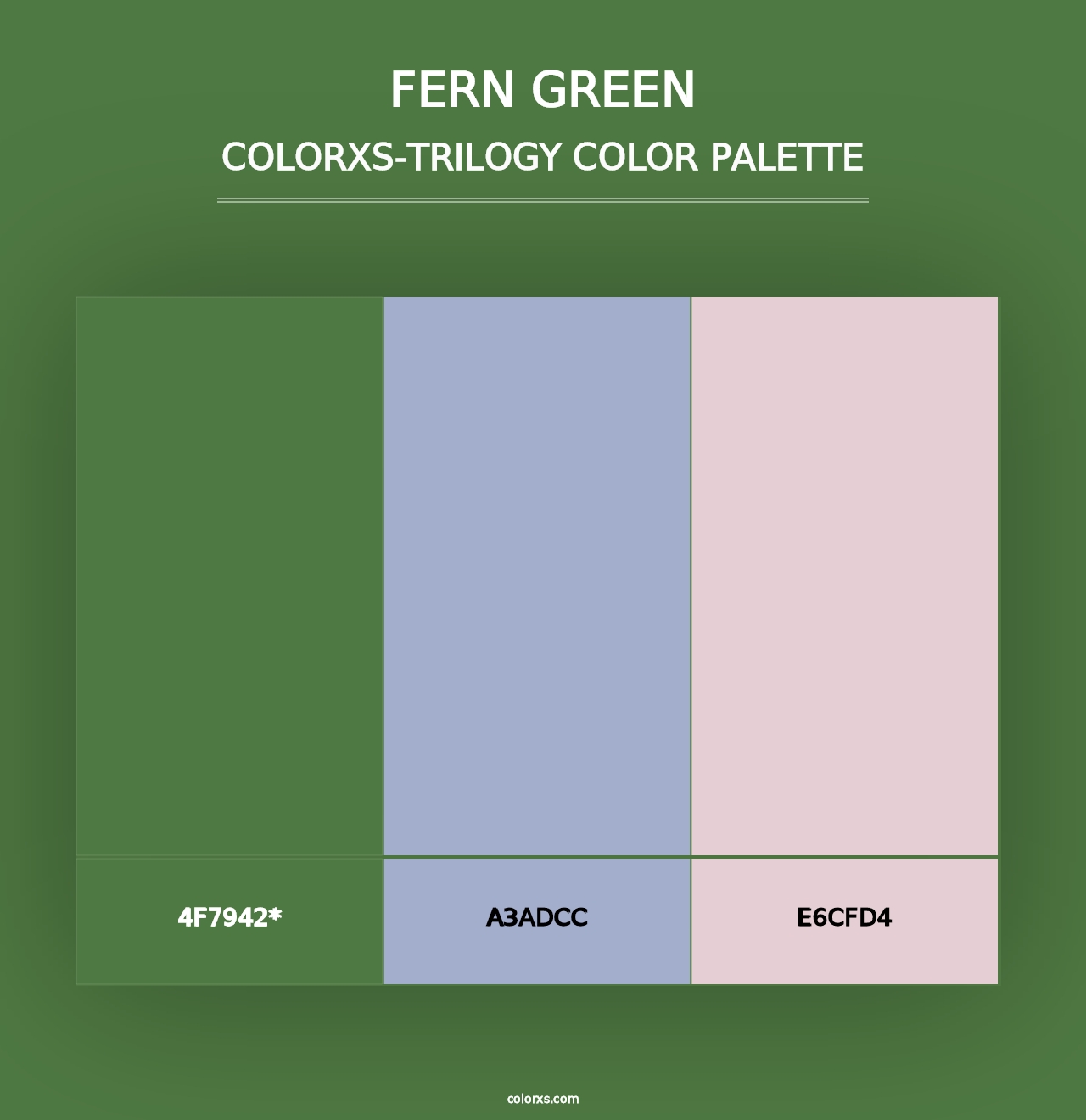 Fern green - Colorxs Trilogy Palette