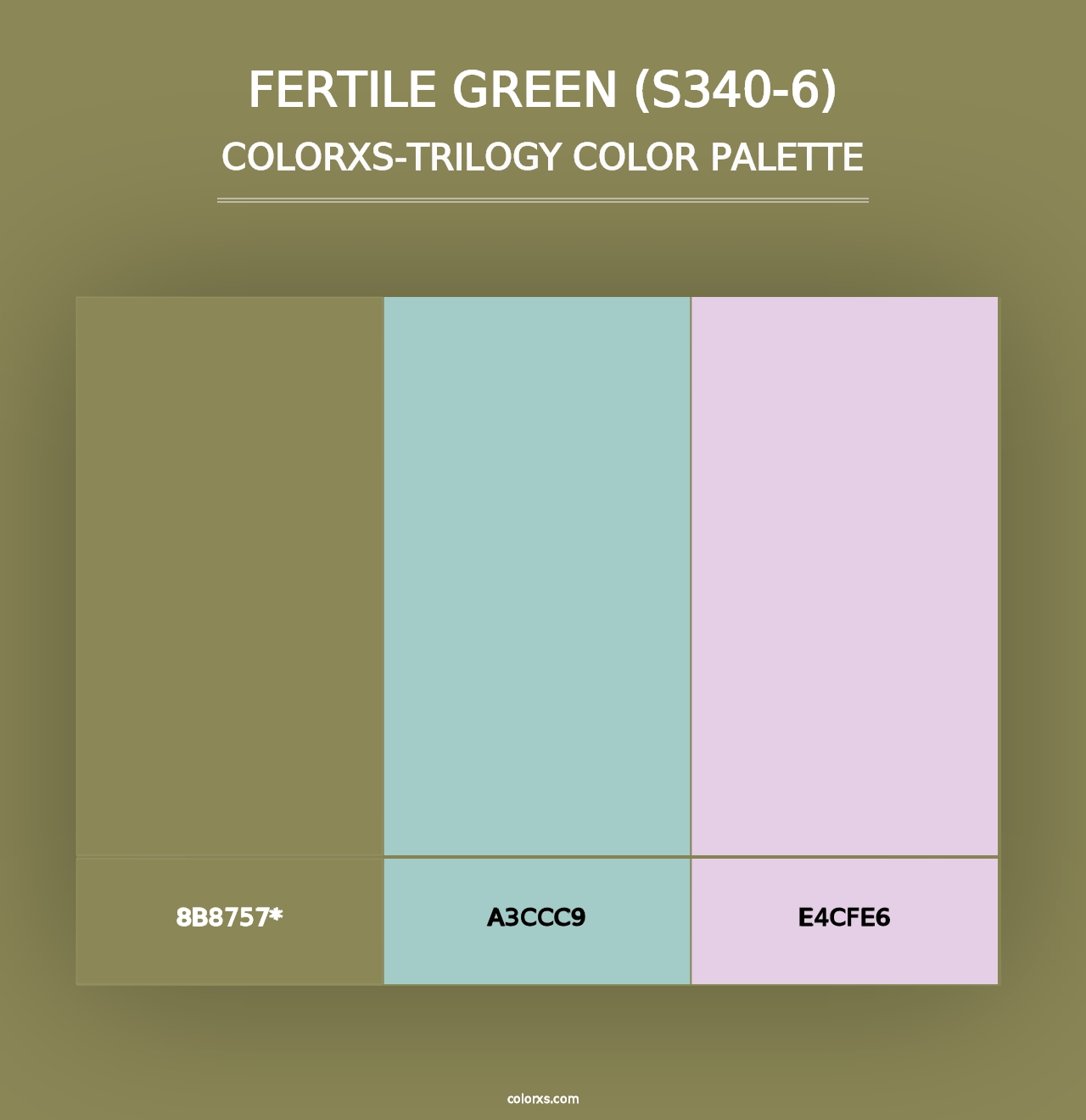 Fertile Green (S340-6) - Colorxs Trilogy Palette