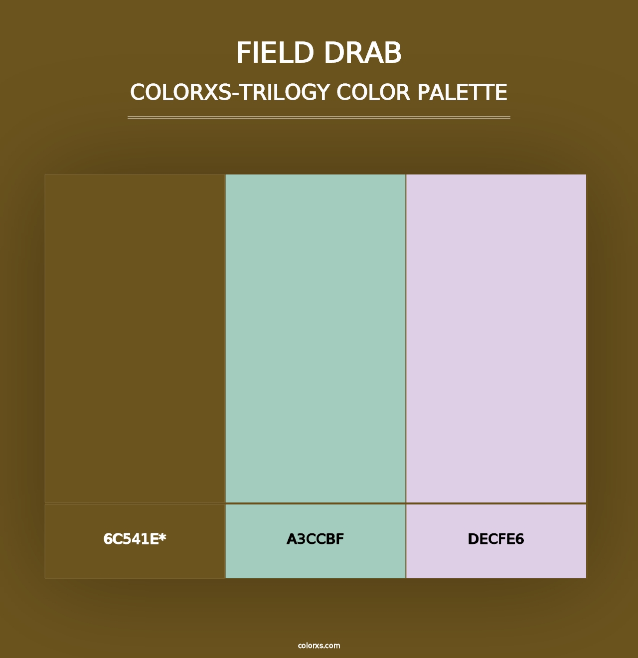 Field Drab - Colorxs Trilogy Palette