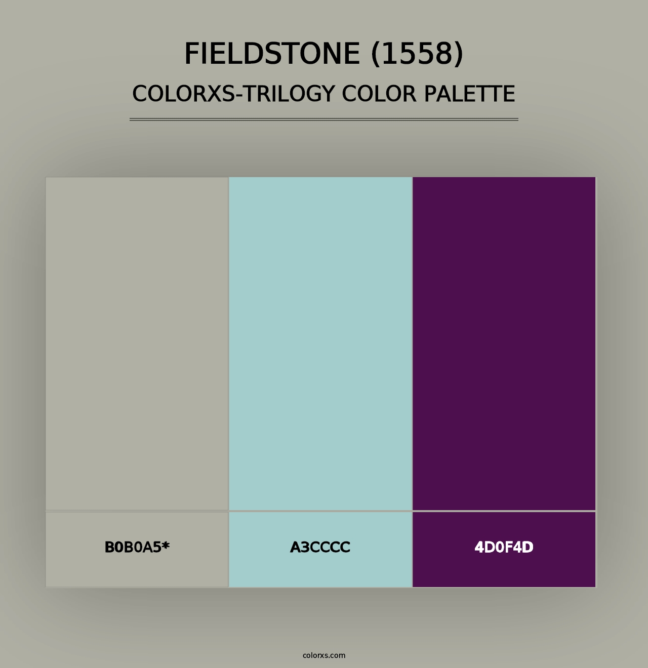 Fieldstone (1558) - Colorxs Trilogy Palette