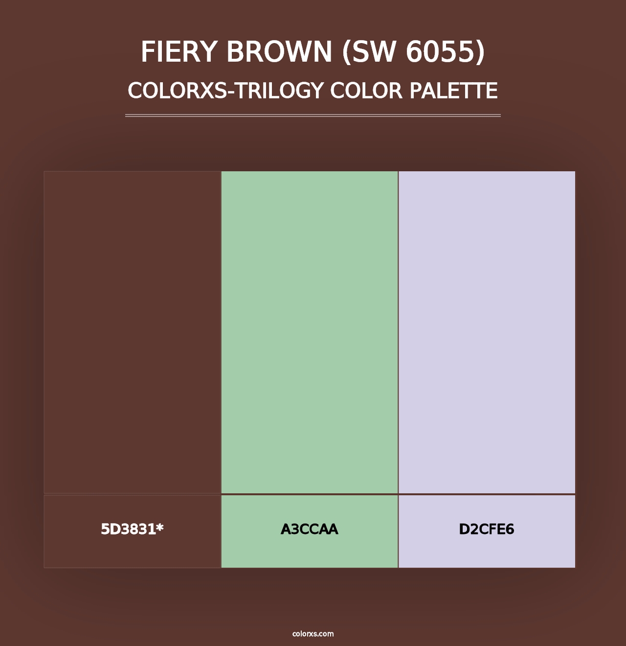 Fiery Brown (SW 6055) - Colorxs Trilogy Palette