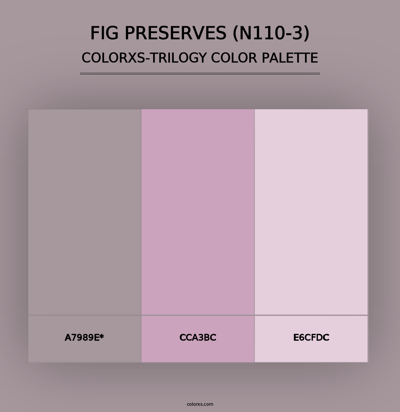 Fig Preserves (N110-3) - Colorxs Trilogy Palette