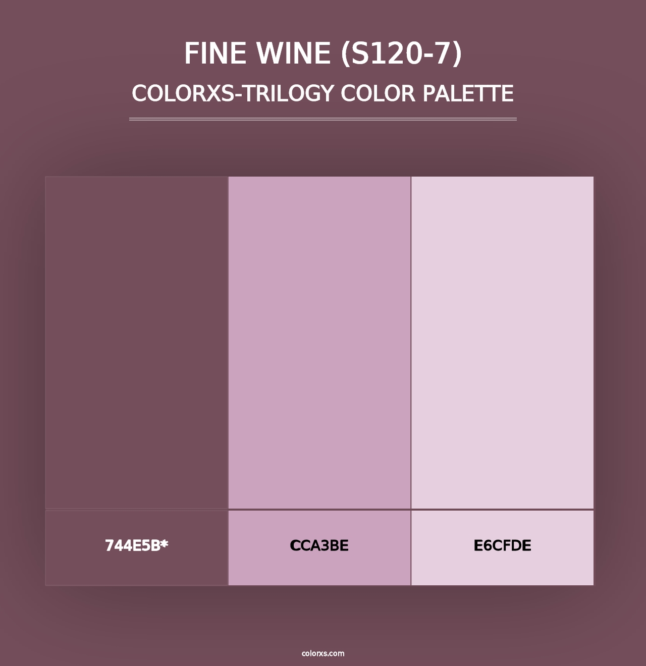 Fine Wine (S120-7) - Colorxs Trilogy Palette