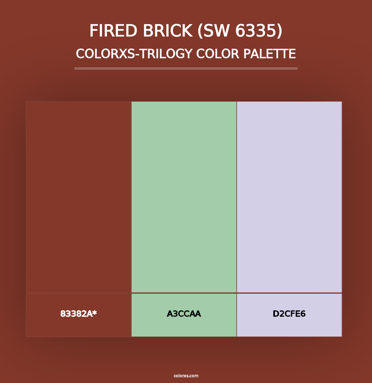 Fired Brick (SW 6335) - Colorxs Trilogy Palette