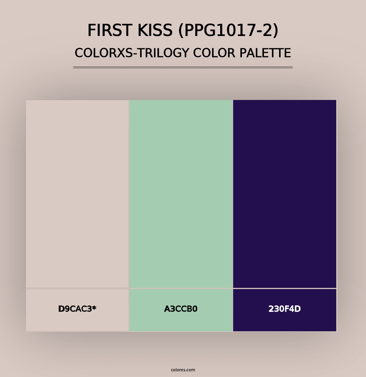 First Kiss (PPG1017-2) - Colorxs Trilogy Palette