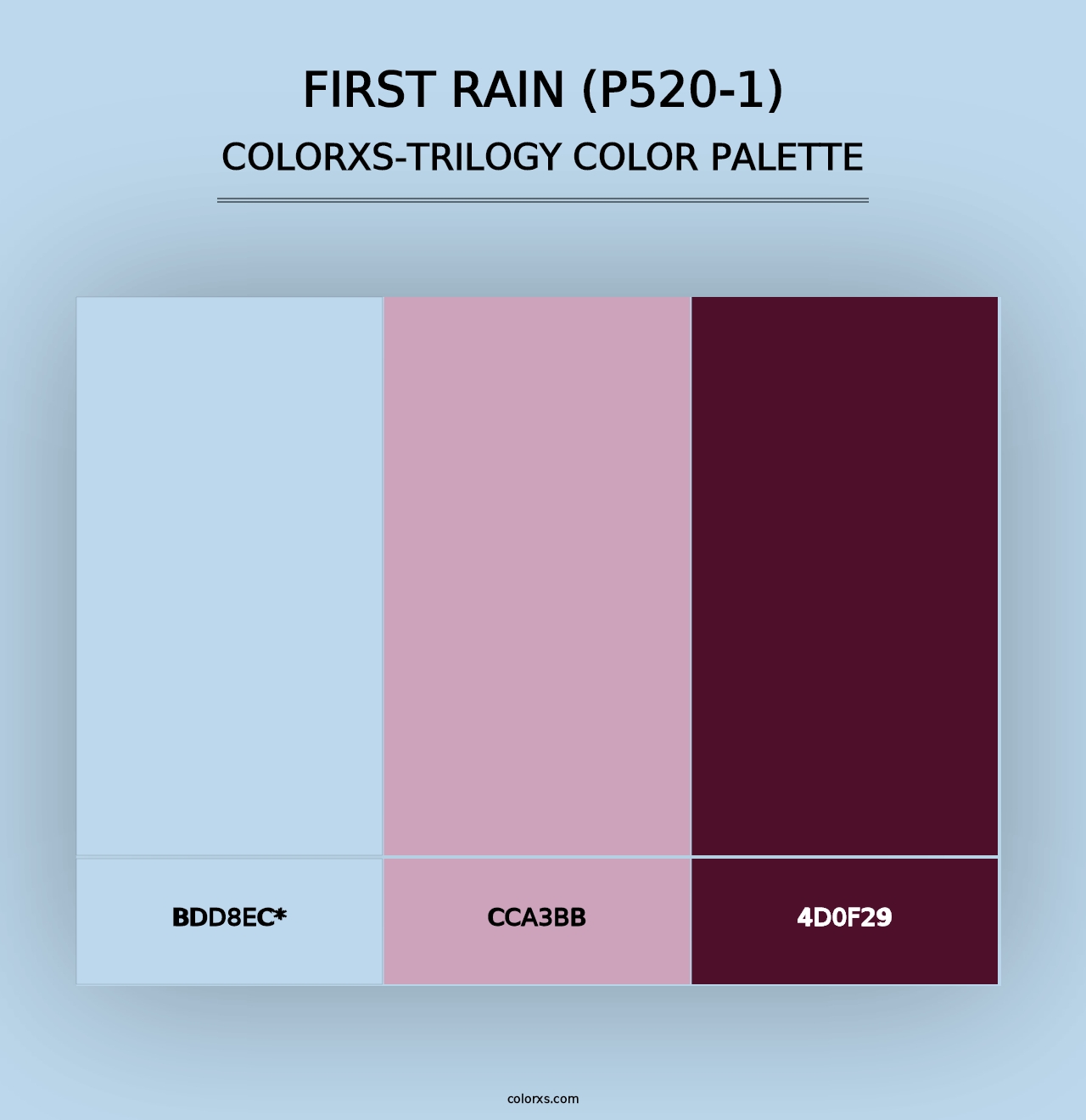 First Rain (P520-1) - Colorxs Trilogy Palette