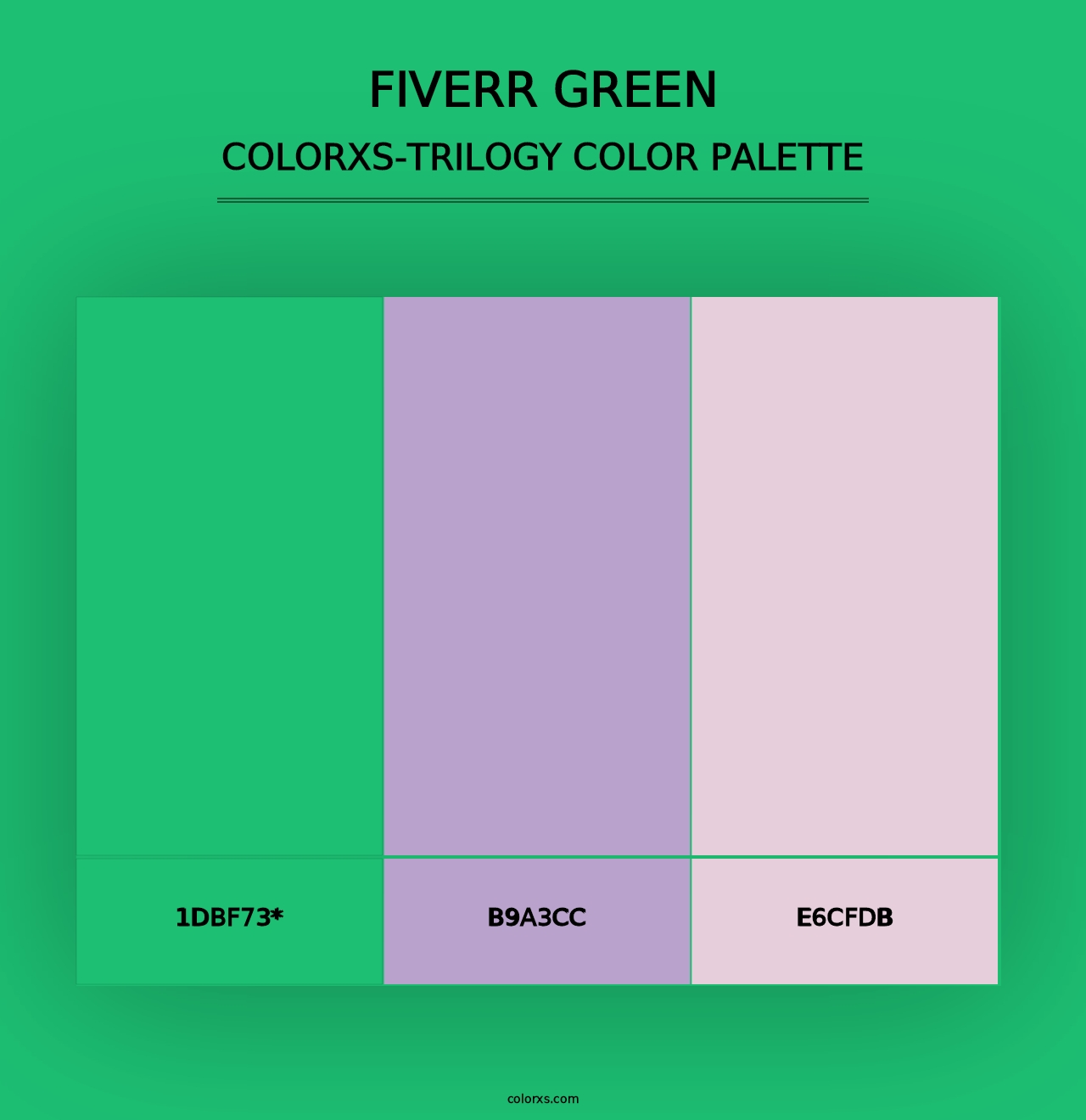 Fiverr Green - Colorxs Trilogy Palette