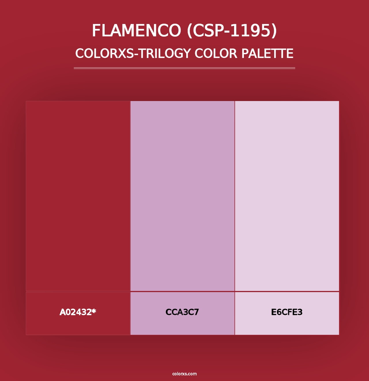 Flamenco (CSP-1195) - Colorxs Trilogy Palette