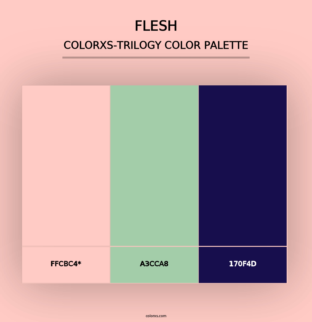 Flesh - Colorxs Trilogy Palette