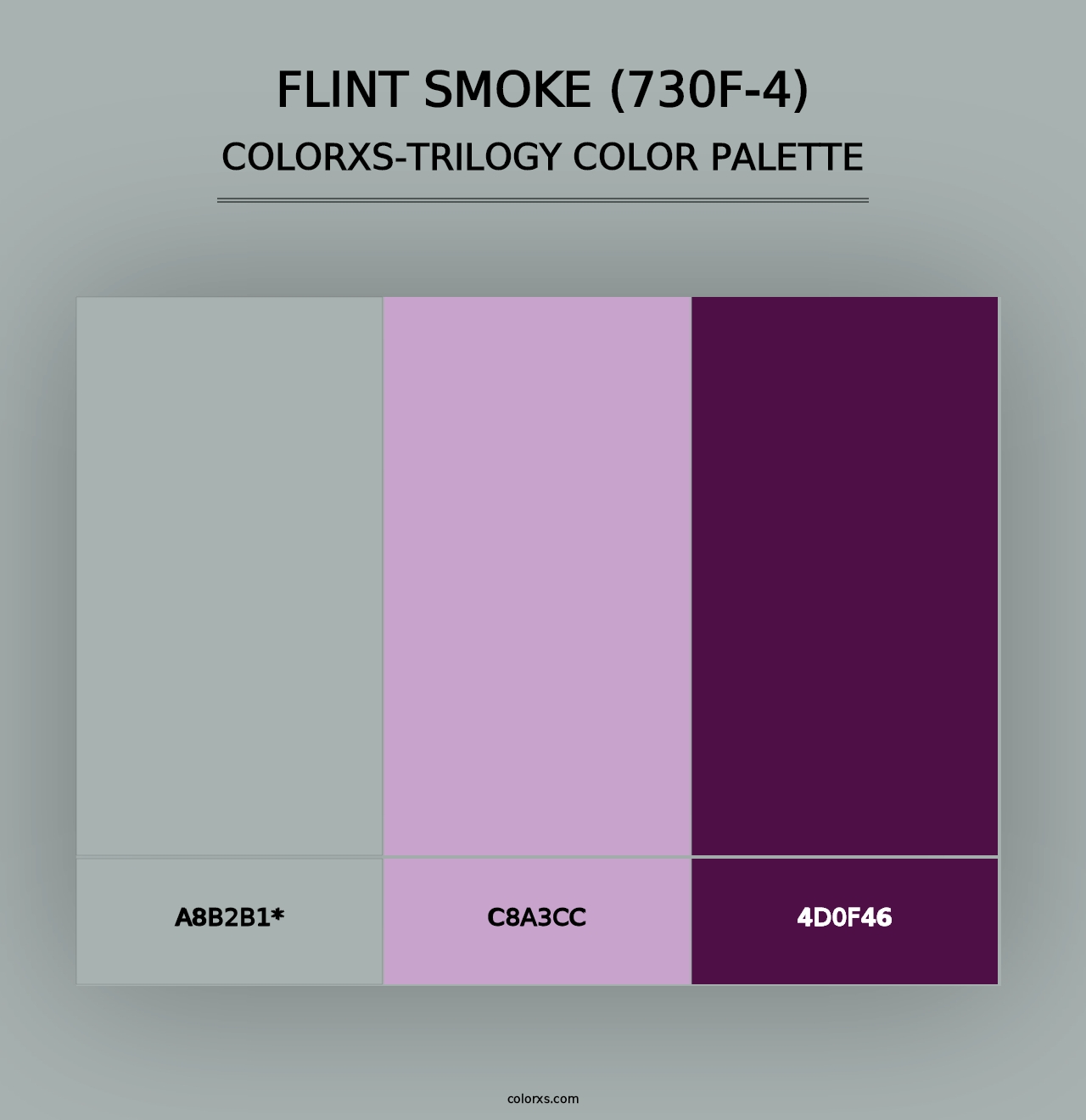 Flint Smoke (730F-4) - Colorxs Trilogy Palette