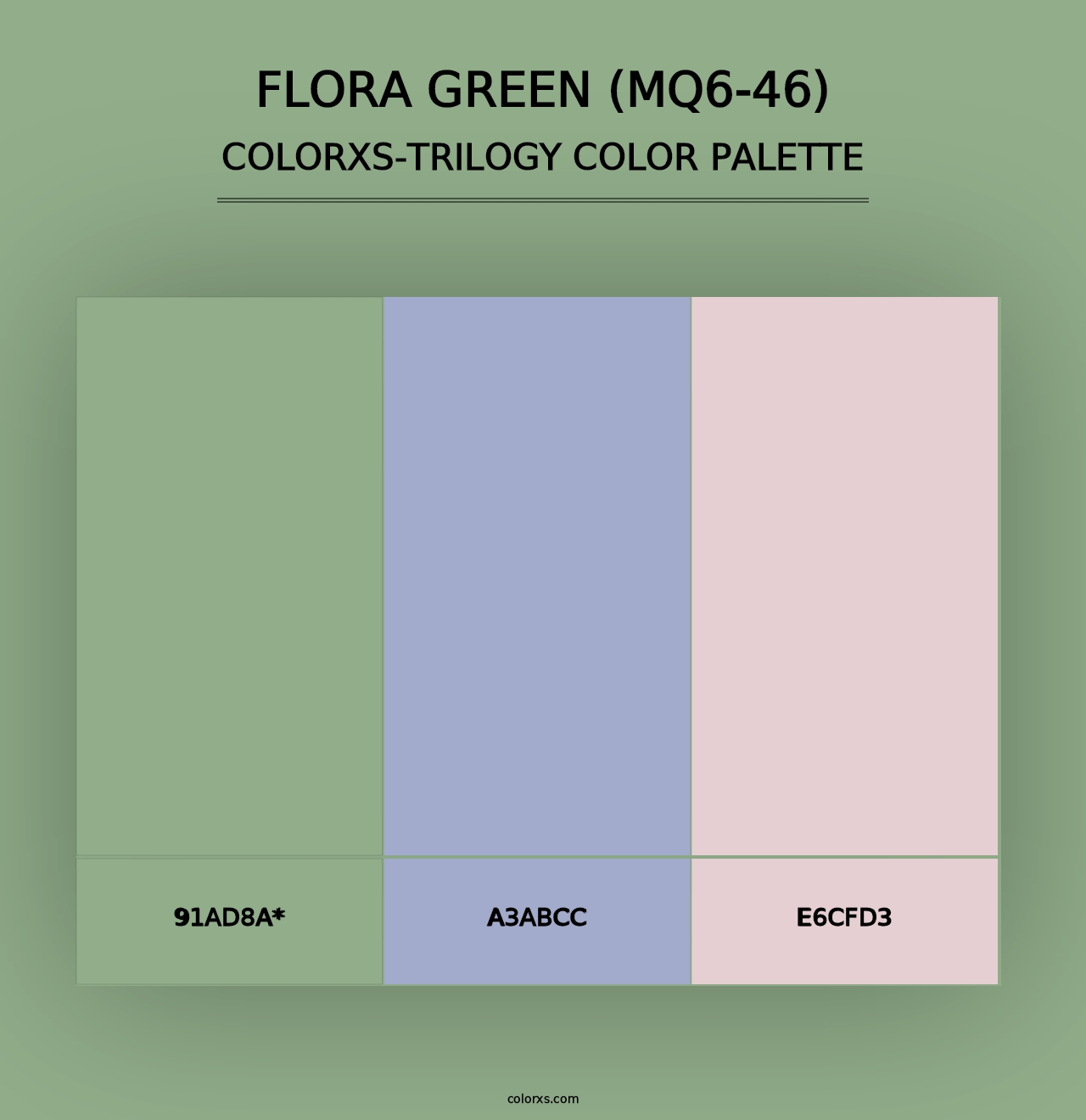 Flora Green (MQ6-46) - Colorxs Trilogy Palette