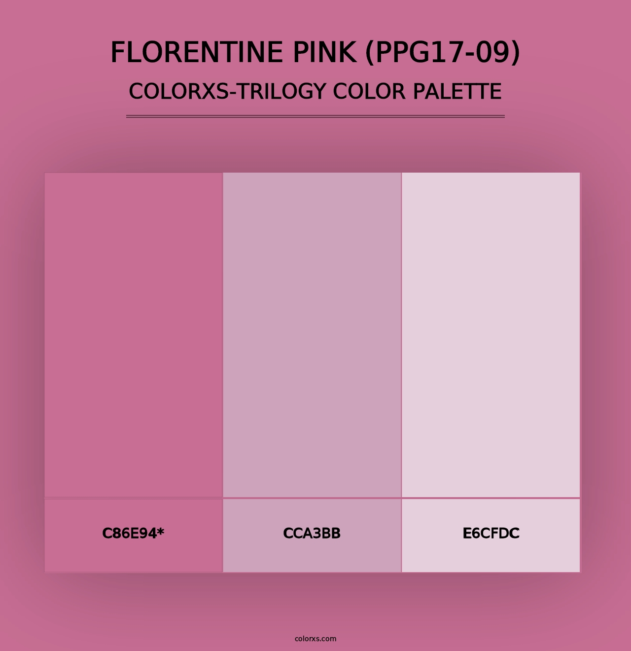 Florentine Pink (PPG17-09) - Colorxs Trilogy Palette