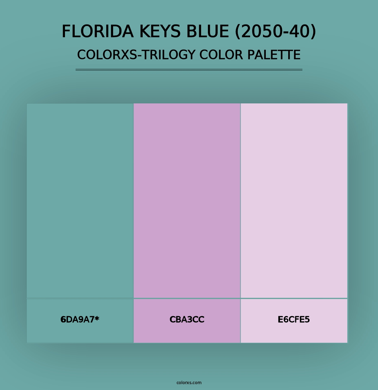 Florida Keys Blue (2050-40) - Colorxs Trilogy Palette