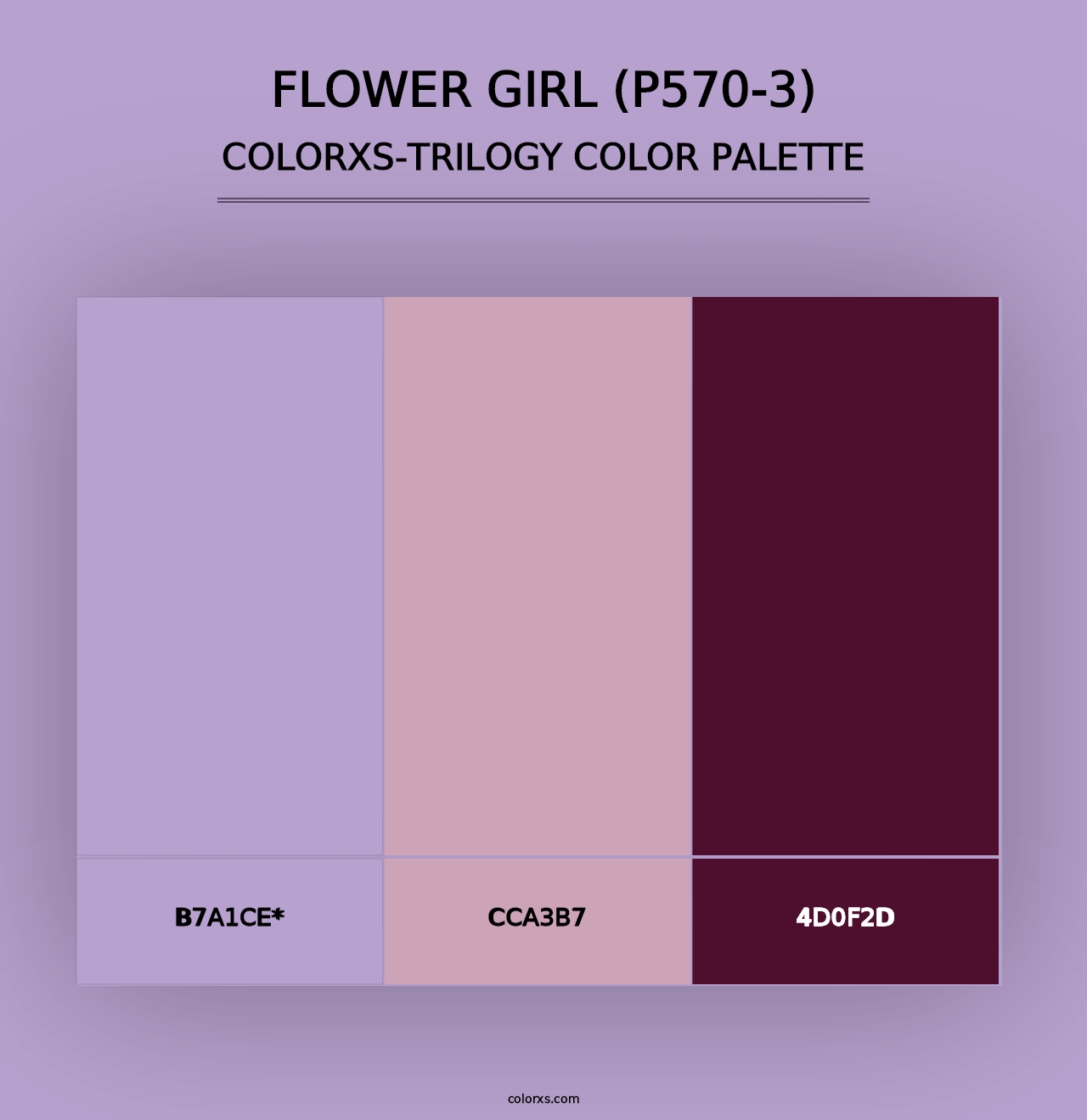 Flower Girl (P570-3) - Colorxs Trilogy Palette