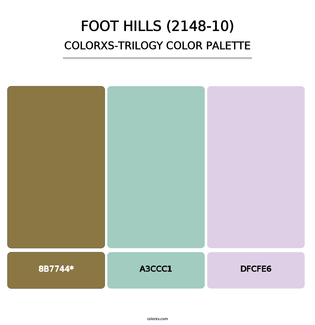 Foot Hills (2148-10) - Colorxs Trilogy Palette