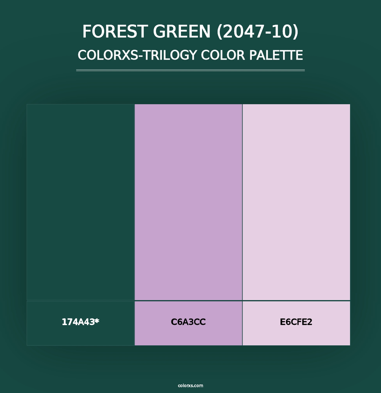 Forest Green (2047-10) - Colorxs Trilogy Palette