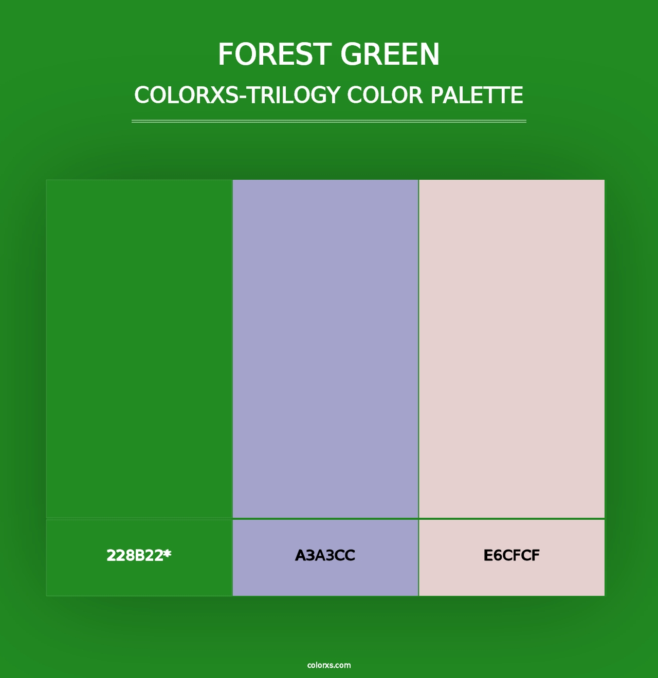 Forest green - Colorxs Trilogy Palette