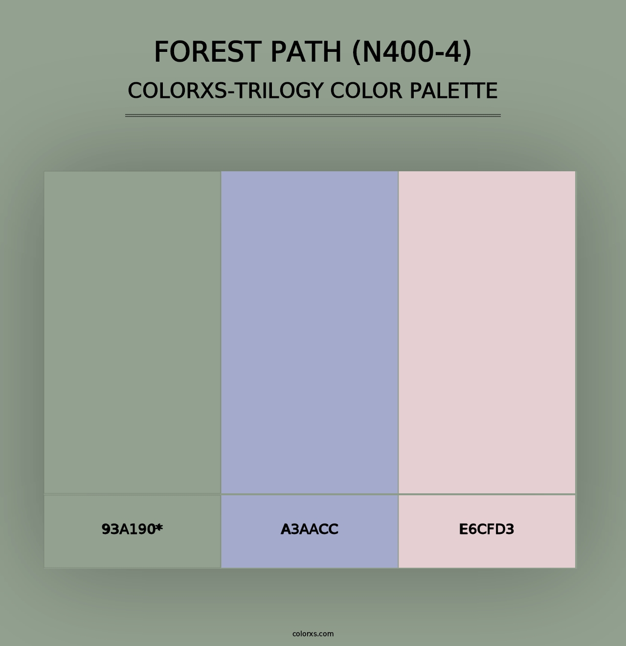 Forest Path (N400-4) - Colorxs Trilogy Palette