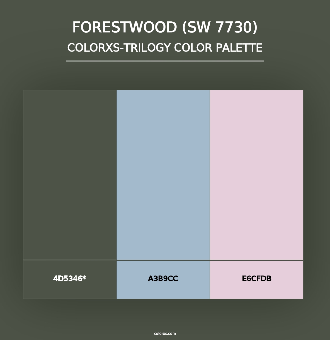 Forestwood (SW 7730) - Colorxs Trilogy Palette