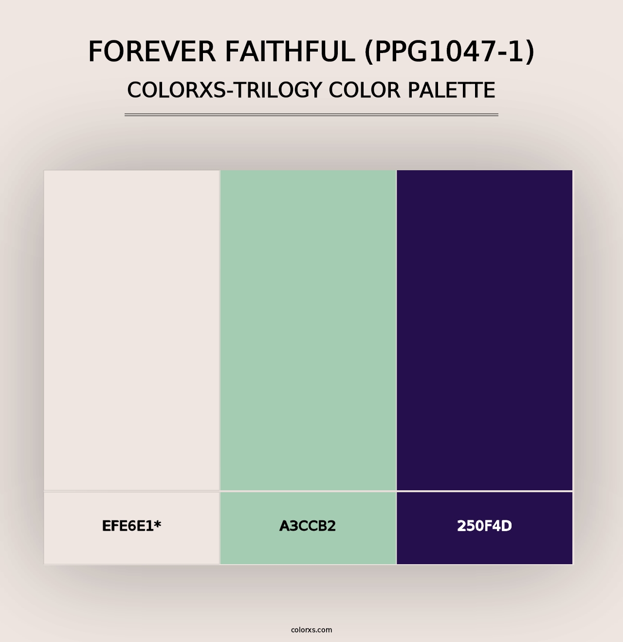 Forever Faithful (PPG1047-1) - Colorxs Trilogy Palette