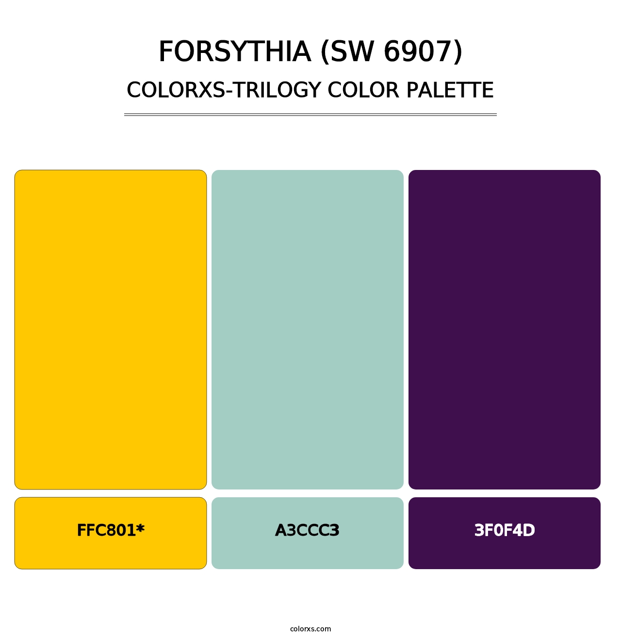 Forsythia (SW 6907) - Colorxs Trilogy Palette