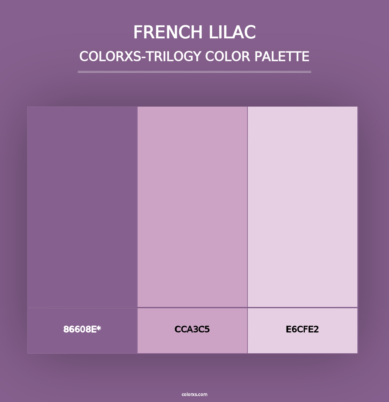 French Lilac - Colorxs Trilogy Palette