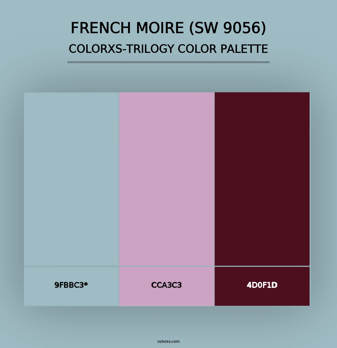 French Moire (SW 9056) - Colorxs Trilogy Palette