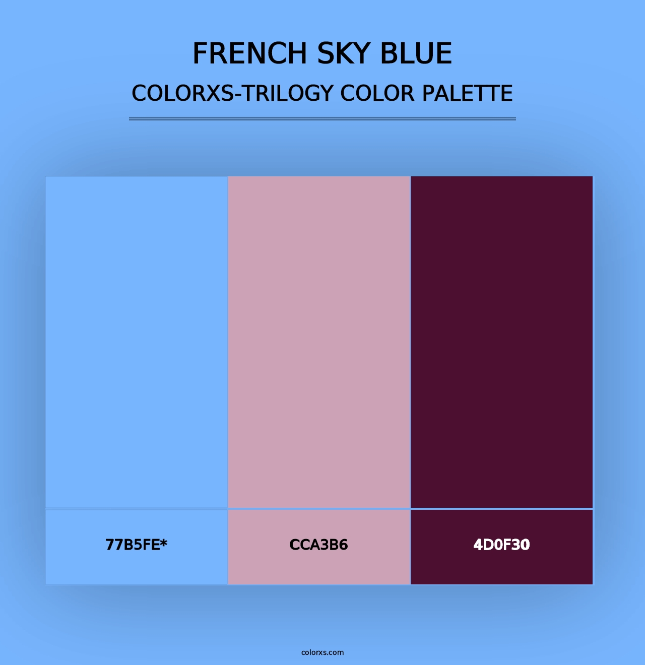 French Sky Blue - Colorxs Trilogy Palette