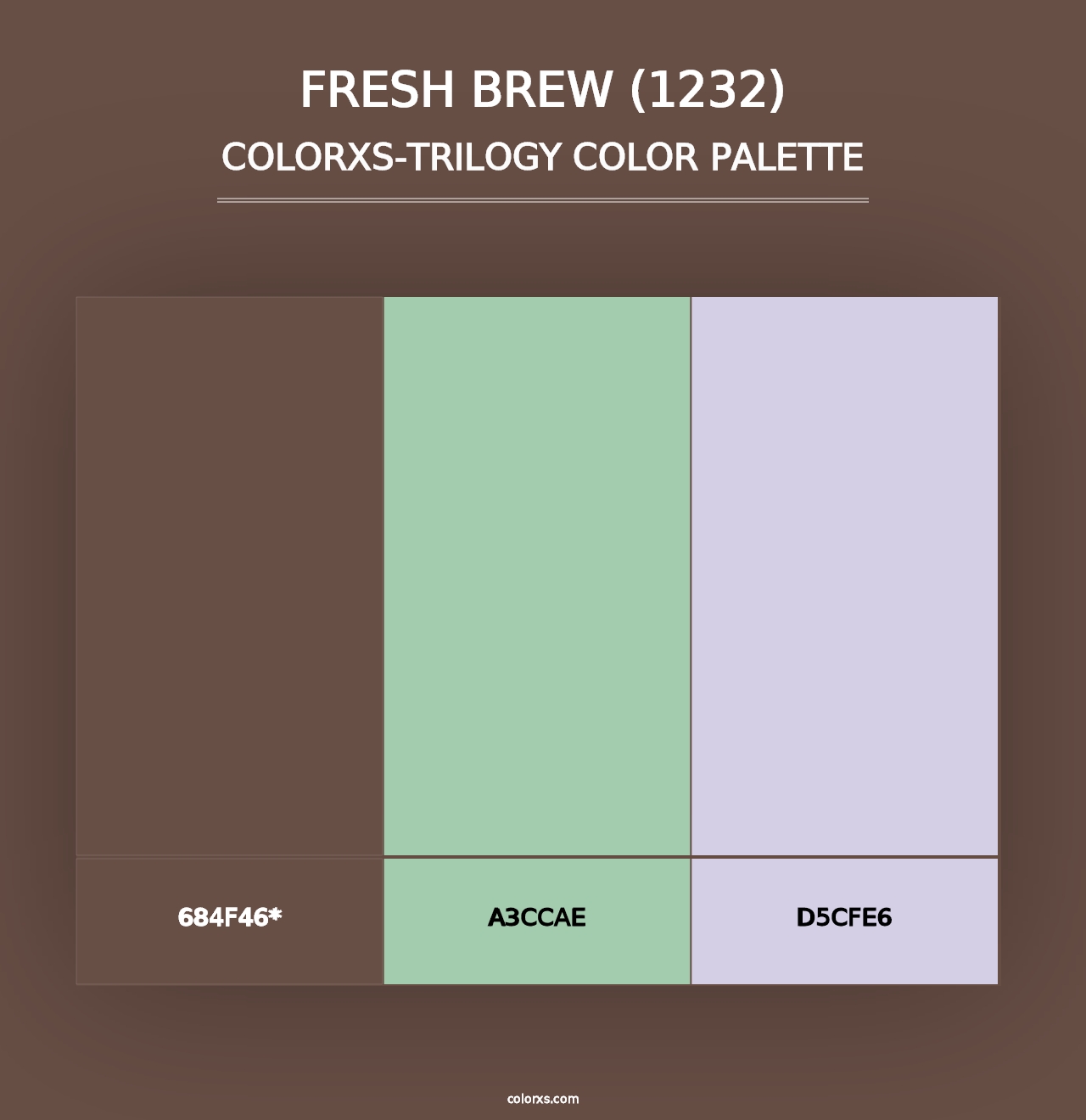 Fresh Brew (1232) - Colorxs Trilogy Palette