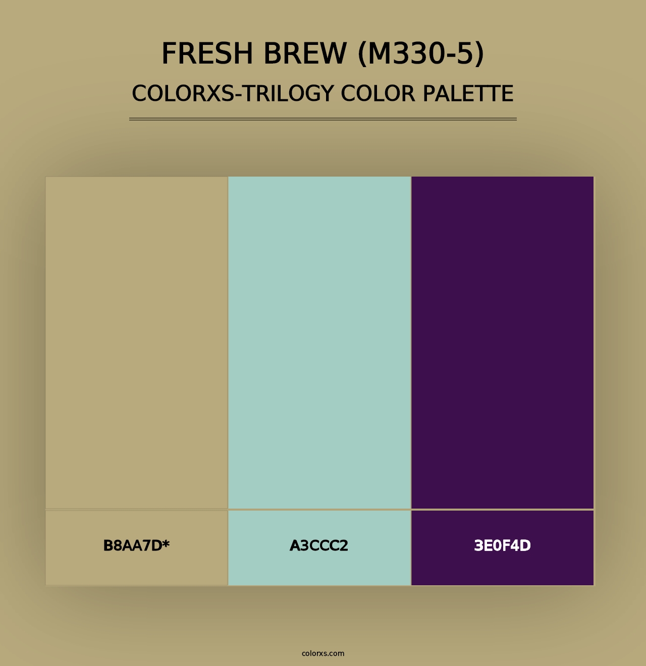 Fresh Brew (M330-5) - Colorxs Trilogy Palette