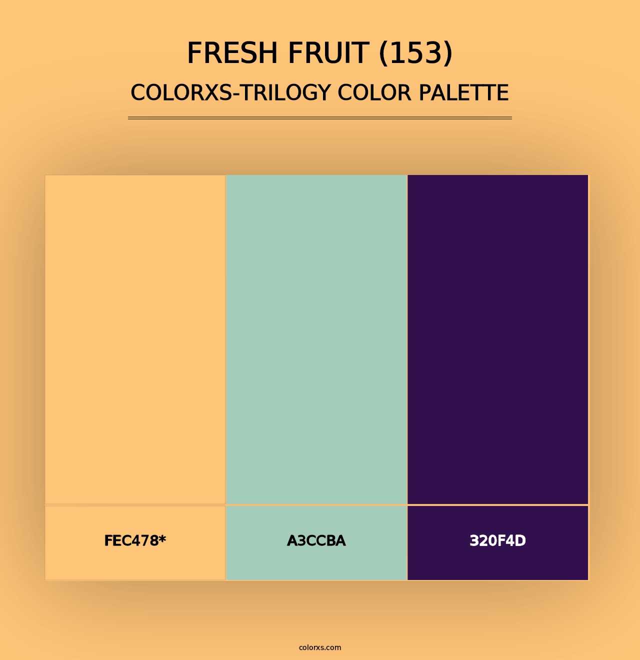 Fresh Fruit (153) - Colorxs Trilogy Palette