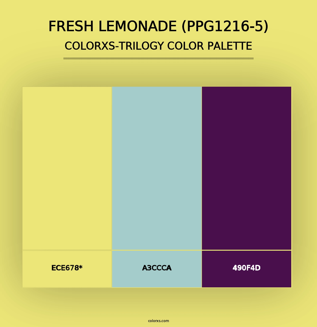 Fresh Lemonade (PPG1216-5) - Colorxs Trilogy Palette