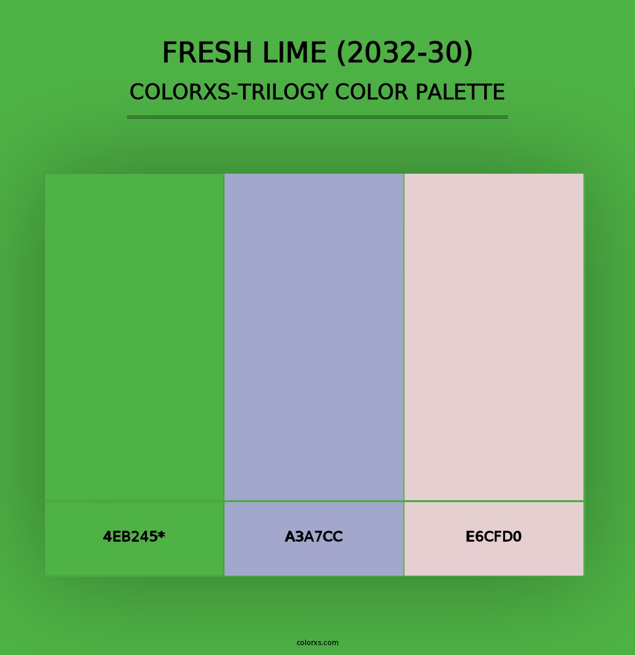 Fresh Lime (2032-30) - Colorxs Trilogy Palette