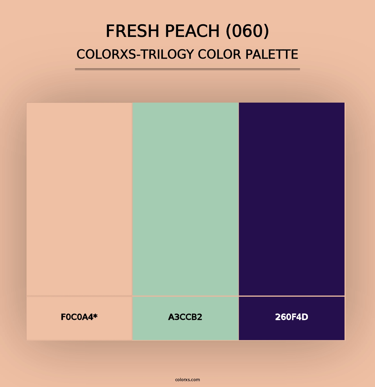 Fresh Peach (060) - Colorxs Trilogy Palette