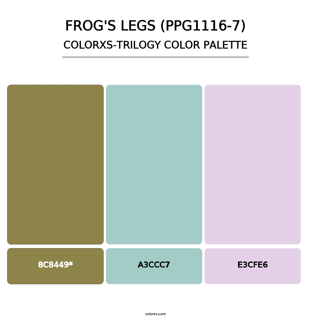 Frog's Legs (PPG1116-7) - Colorxs Trilogy Palette