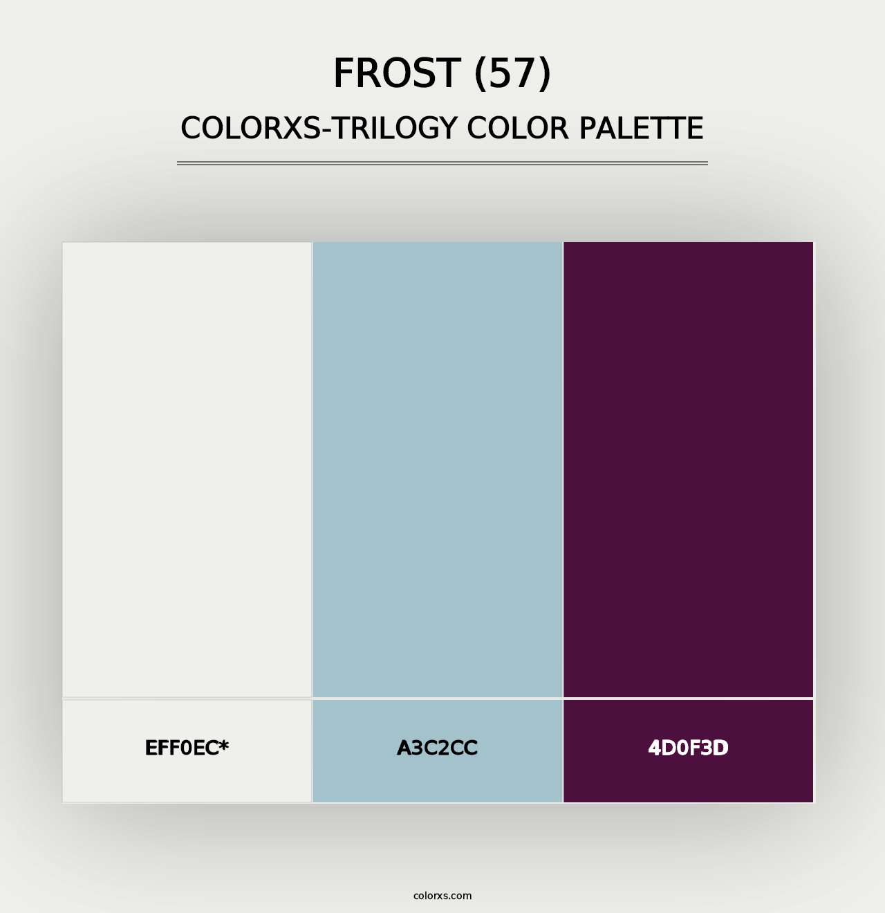 Frost (57) - Colorxs Trilogy Palette