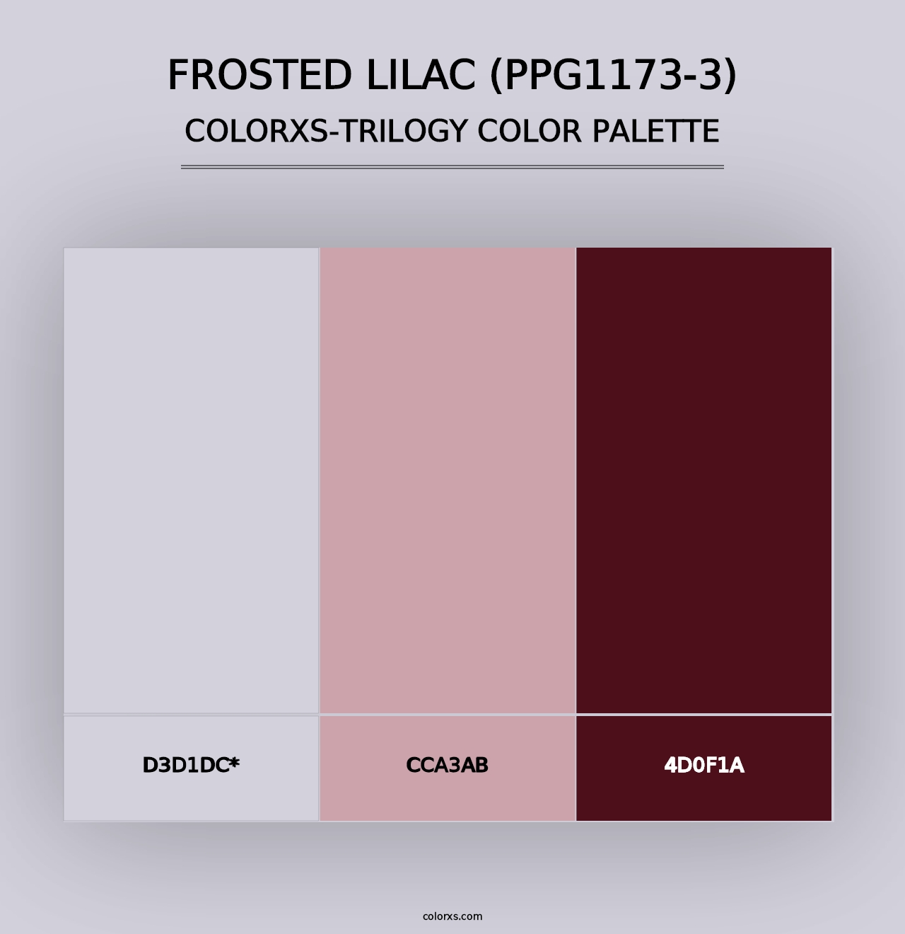 Frosted Lilac (PPG1173-3) - Colorxs Trilogy Palette