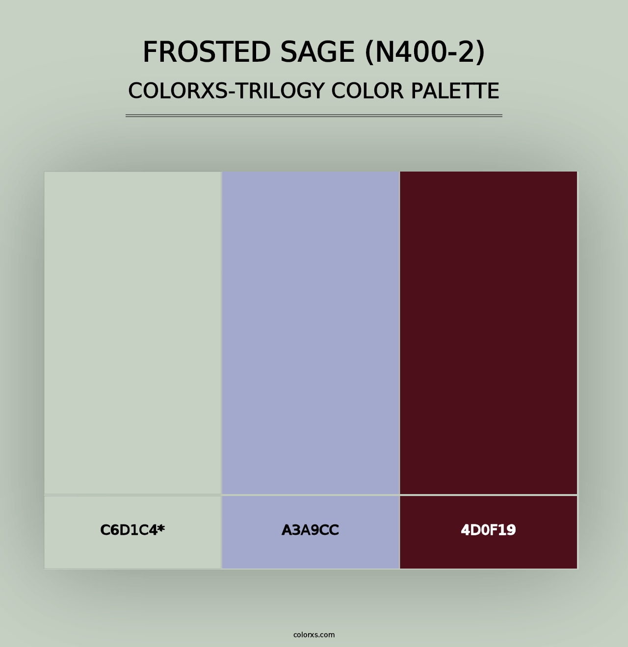 Frosted Sage (N400-2) - Colorxs Trilogy Palette