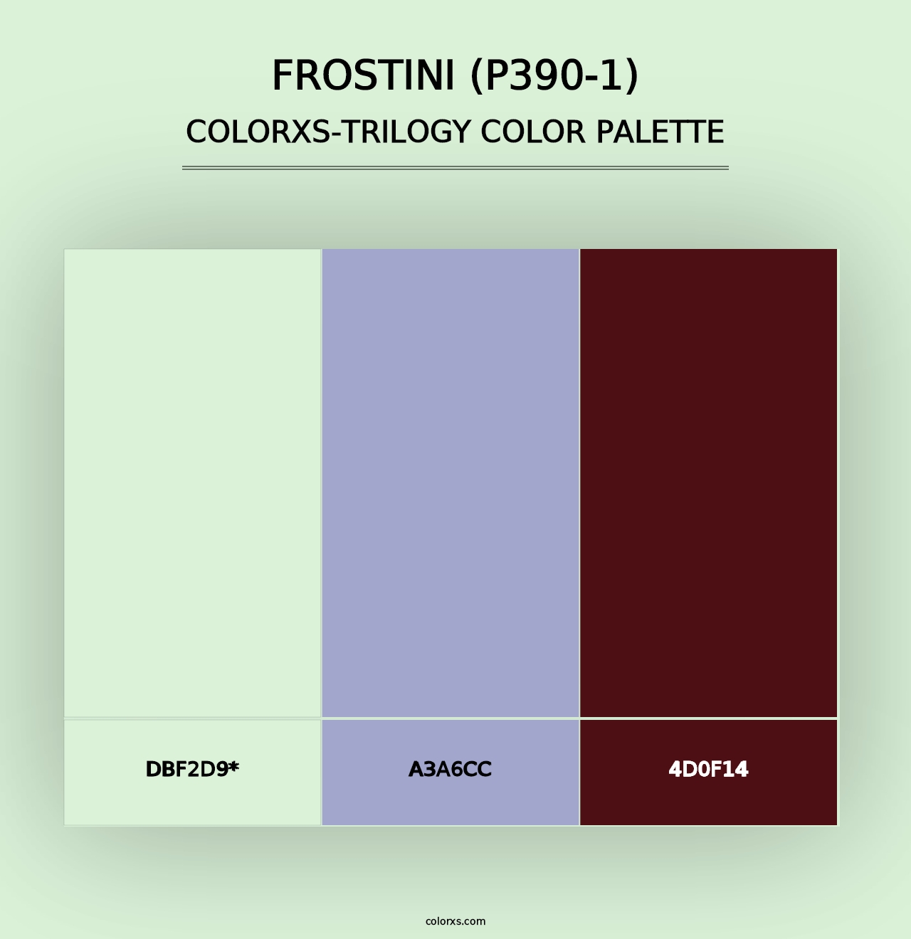 Frostini (P390-1) - Colorxs Trilogy Palette