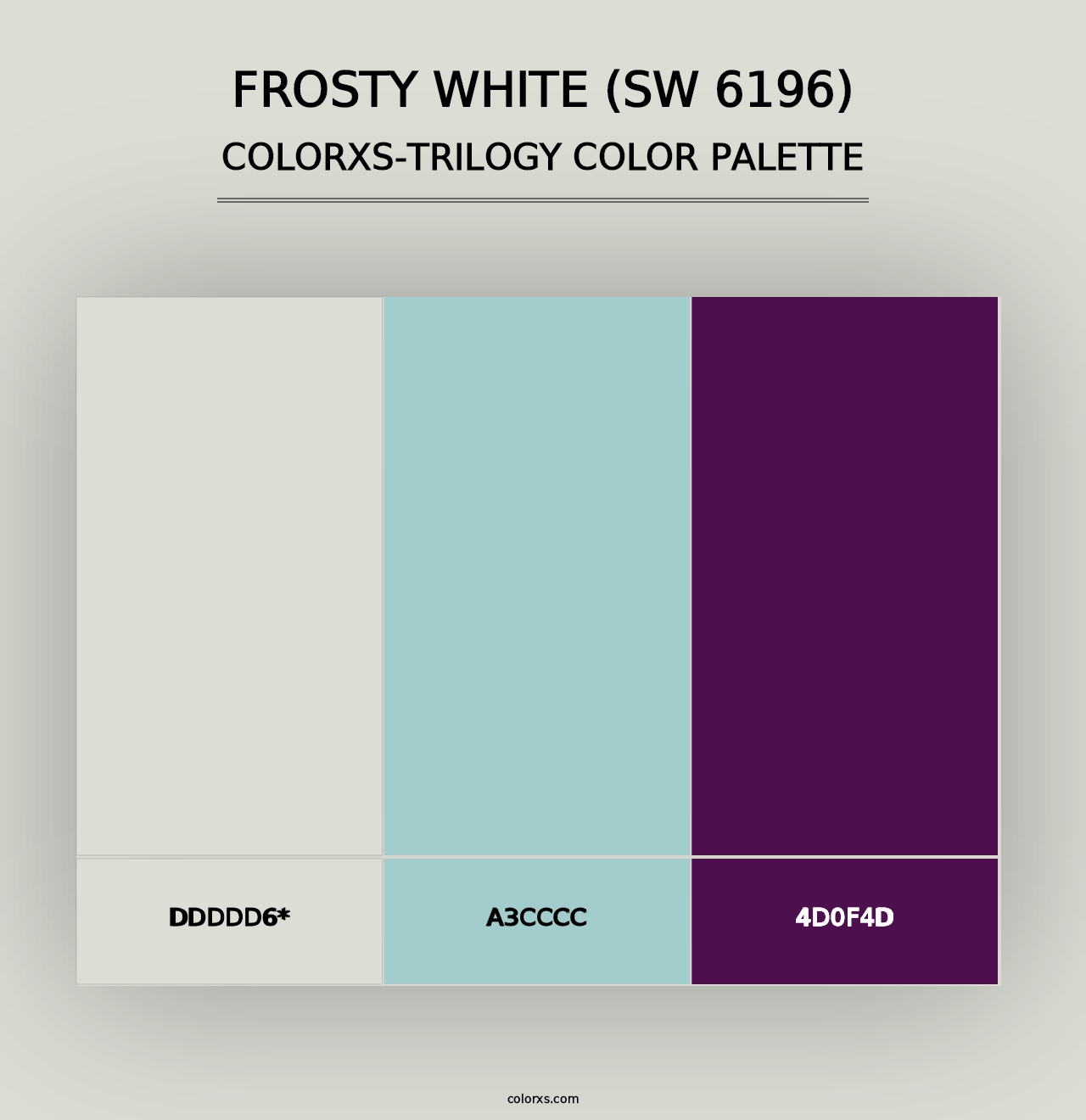 Frosty White (SW 6196) - Colorxs Trilogy Palette