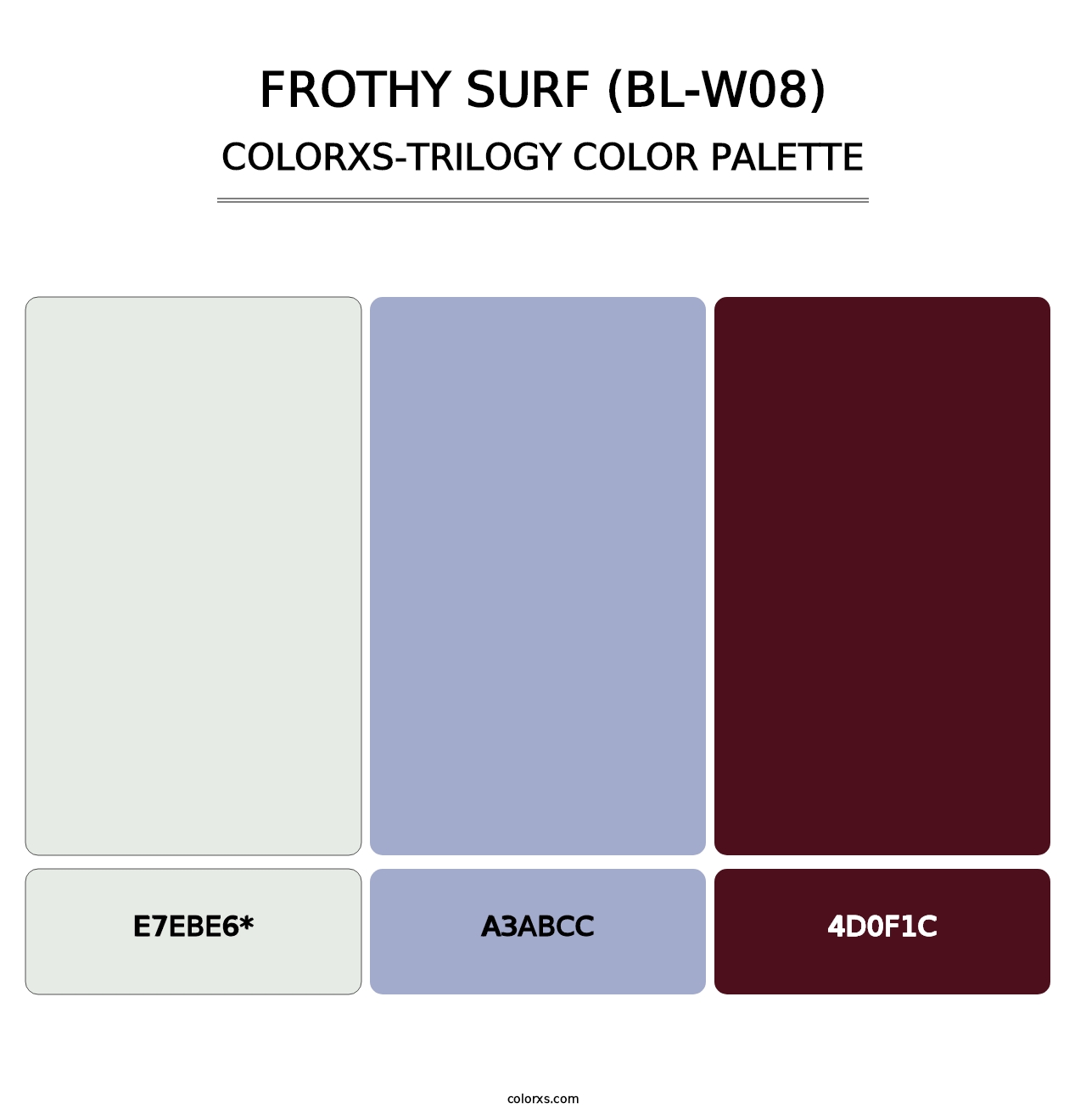 Frothy Surf (BL-W08) - Colorxs Trilogy Palette