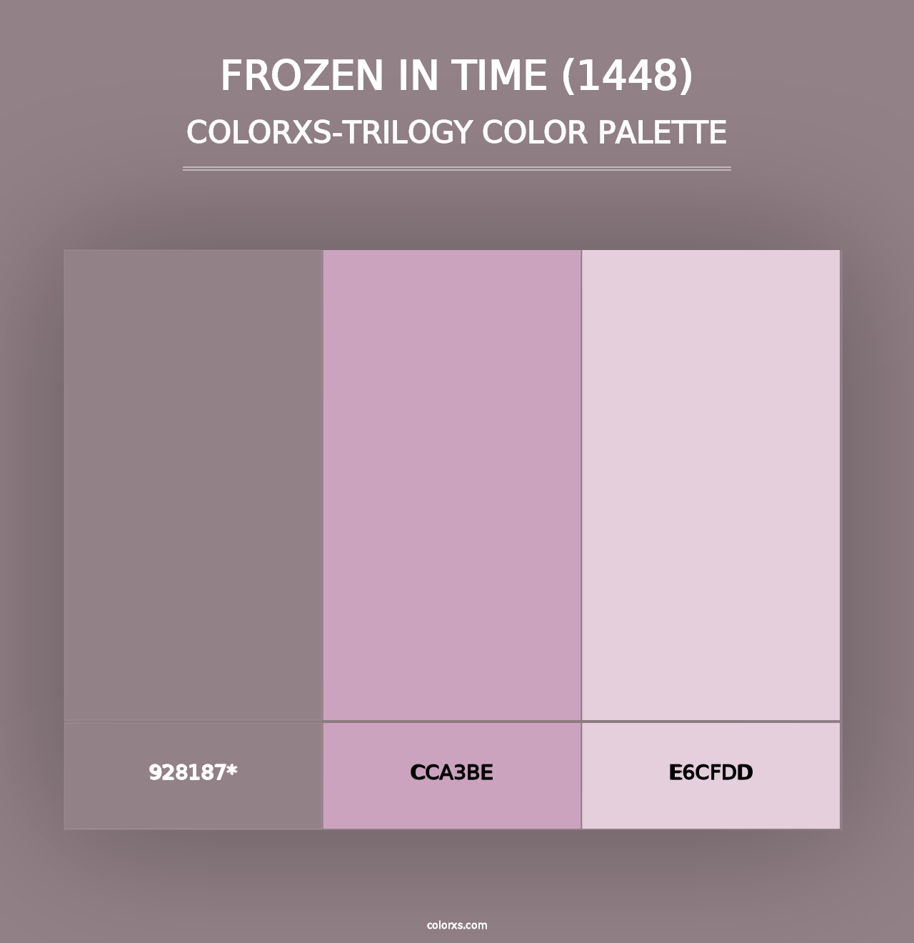 Frozen in Time (1448) - Colorxs Trilogy Palette