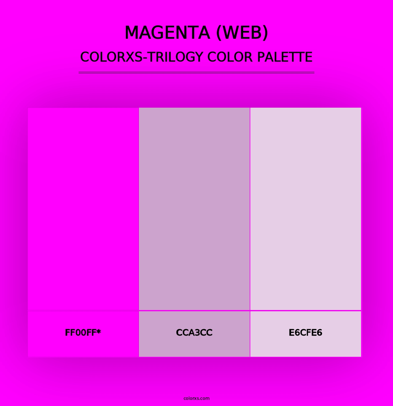 Magenta (Web) - Colorxs Trilogy Palette