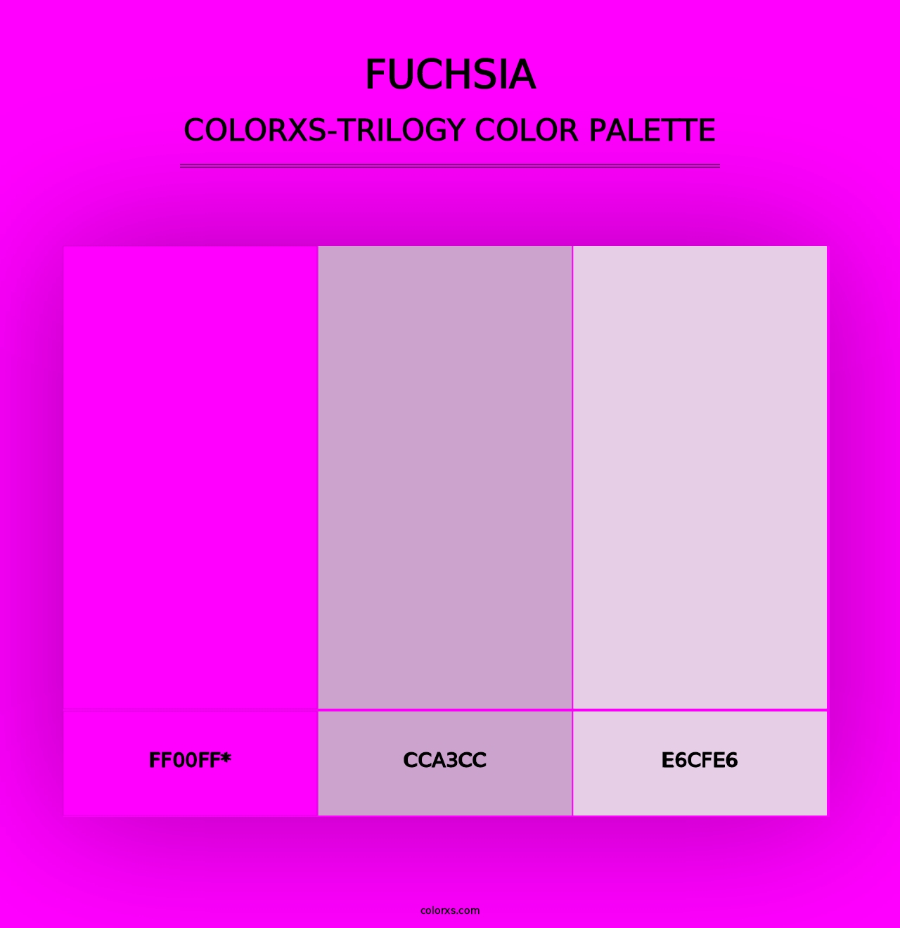 Fuchsia - Colorxs Trilogy Palette