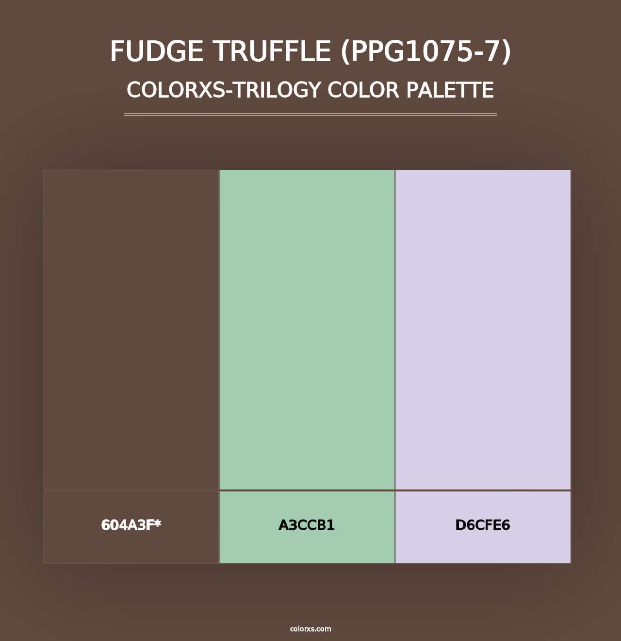 Fudge Truffle (PPG1075-7) - Colorxs Trilogy Palette