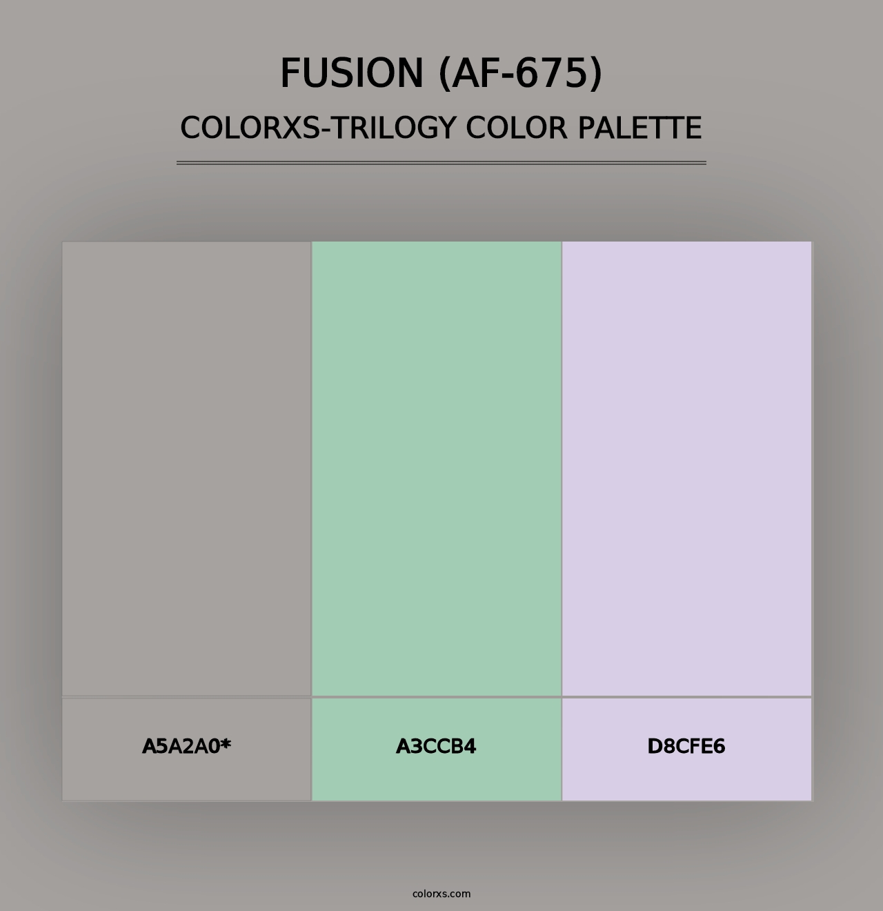 Fusion (AF-675) - Colorxs Trilogy Palette