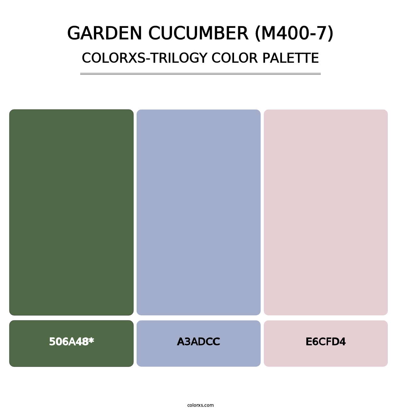 Garden Cucumber (M400-7) - Colorxs Trilogy Palette