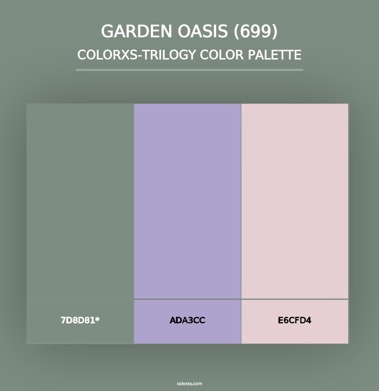 Garden Oasis (699) - Colorxs Trilogy Palette